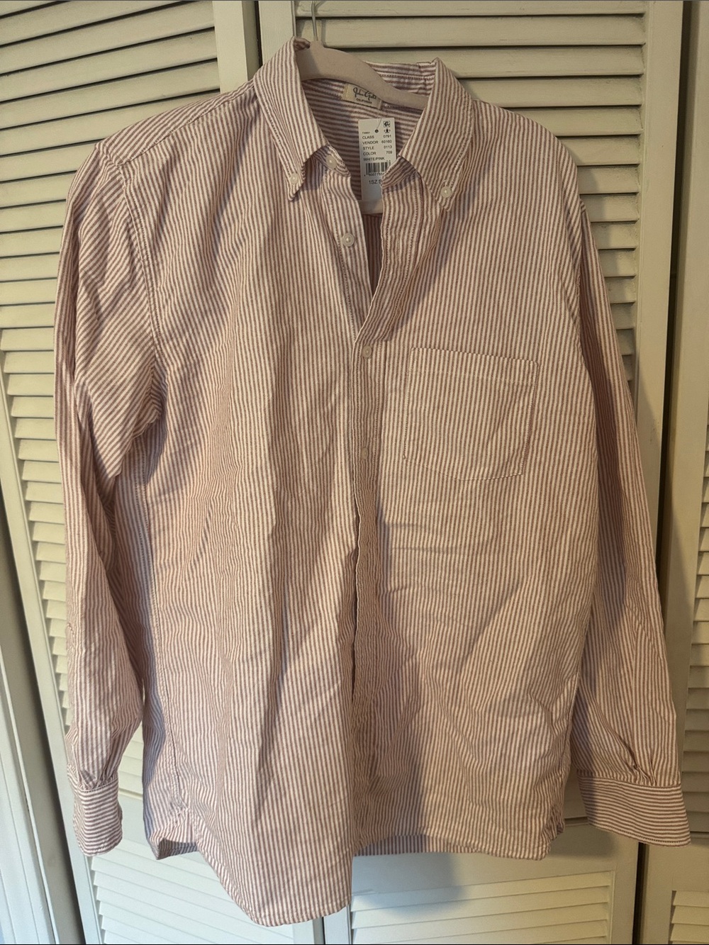 Women’s John Galt Pink Stripe Button-Down Shirt